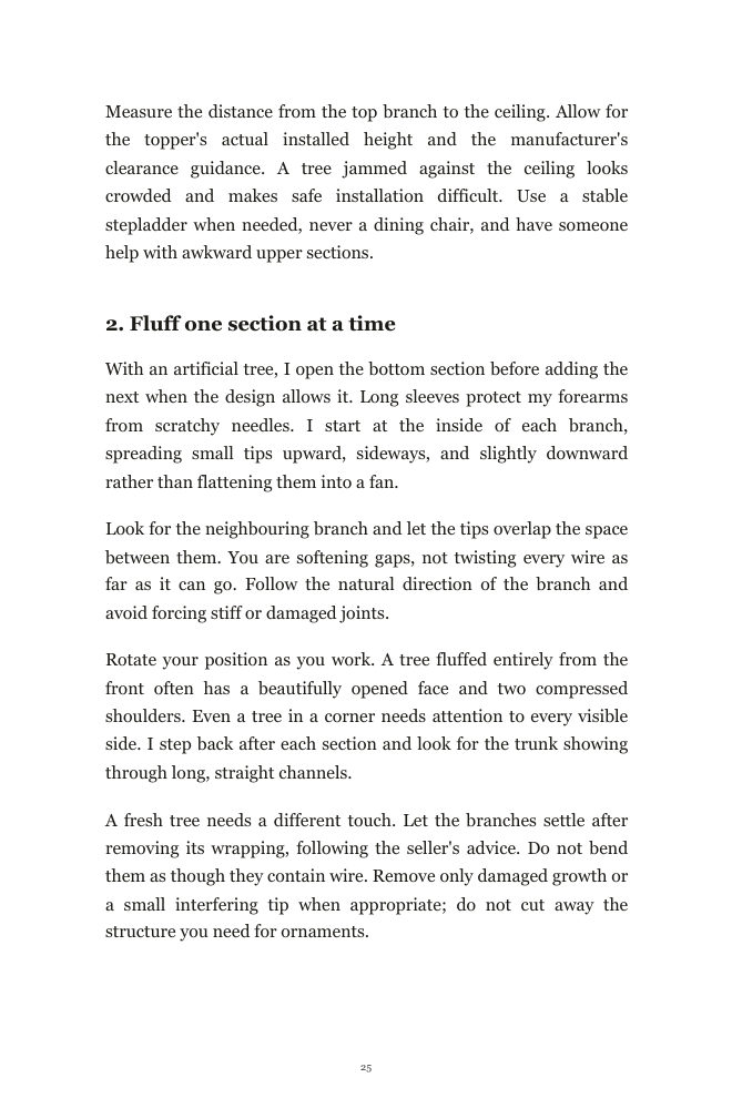 Book page: the tree from the bottom up